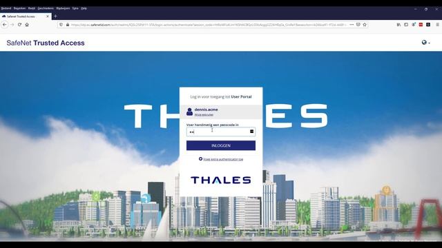 Thales SafeNet Trusted Access with Azure Conditional Access authenticating with SAS on Premise