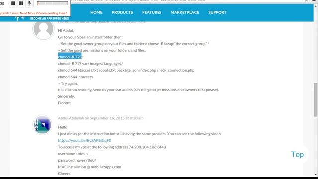 change owner in linux