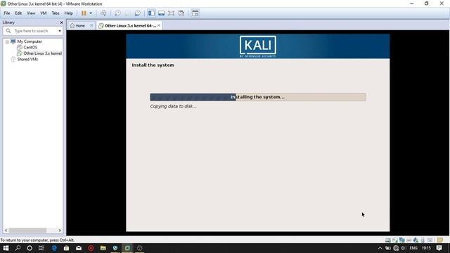 Install Kali Linux on VMware.......