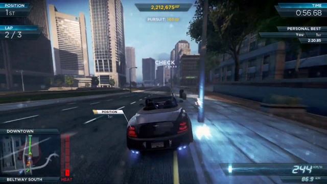 Circuit Race (Hard) - Bentley Continental Supersports Convertible (Need For Speed Most Wanted 2012)
