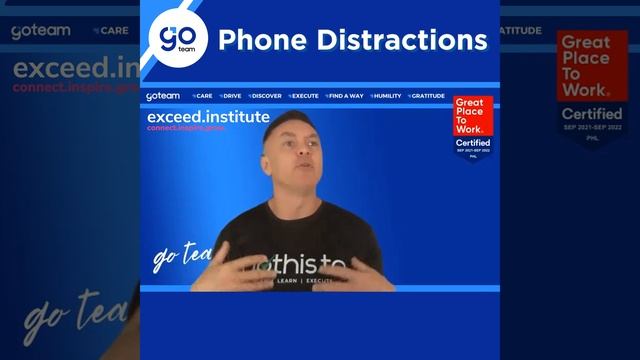 How to Limit Our Distractions | Exceed Institute (22 February 2022) Session for GoTeam