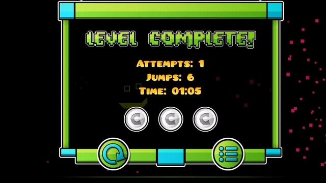 прохождение уровней geometry dash Retrary 3 coins