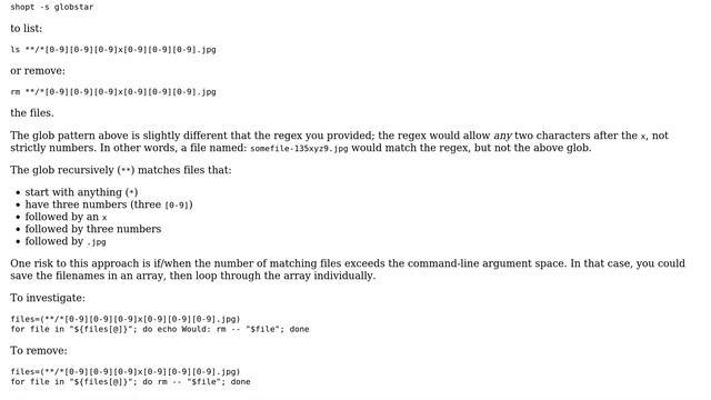 Unix & Linux: Recursively find files ending with specified pattern (2 Solutions!!)