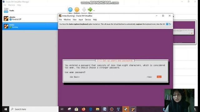 Instal linux ubuntu  server menggunakan Virtual box