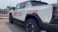 Houdini Lock & Safe HUMMER EV with Vinyl Lettering and Logo