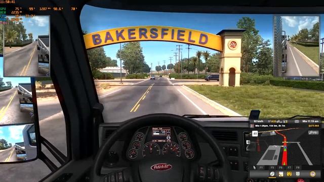 ATS - Transportando arena desde Barstow hasta Fresno a lo loco sin multas, sin infracciones