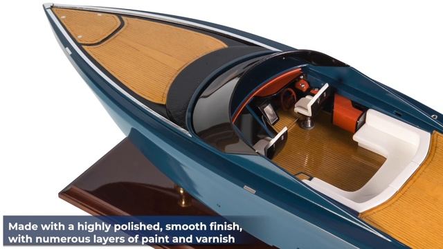 Seacraft Gallery - Handcrafted Aston Martin Power Boat AM37 Model