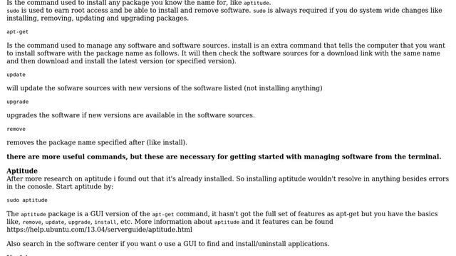 Ubuntu: What does "sudo apt-get install aptitude" do? (2 Solutions!!)