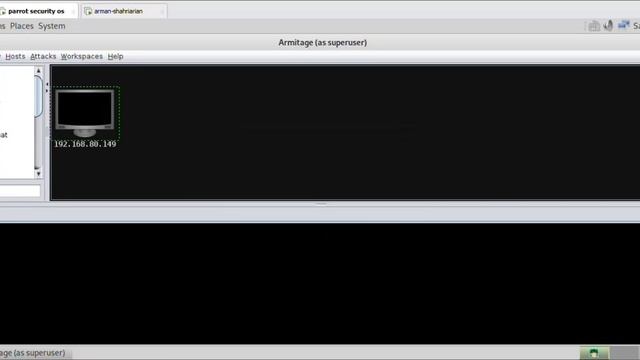 brute force ssh login ubuntu with armitage on parrot os
