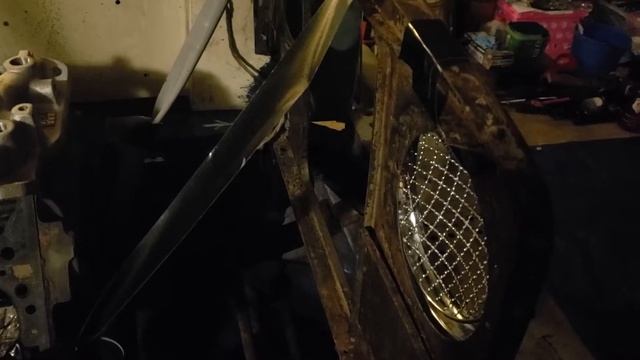Mocking up front end 1957 Series 1. Land Rover  SBC 283 CUBIC INCH(4.6 Liter)V8