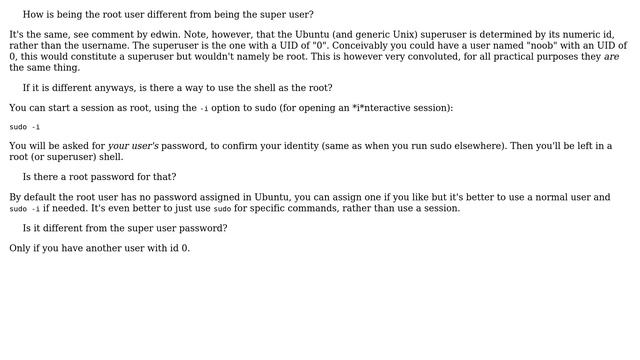 Ubuntu: Root user and Super User (2 Solutions!!)