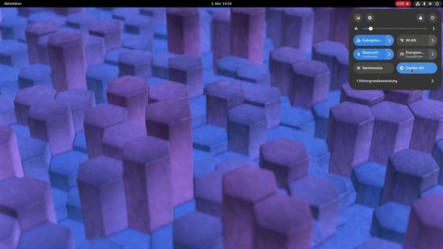 #gnome hexagon light dark #blender3d #geometrynodes #fedora #silverblue