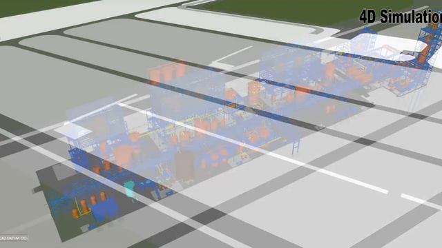 4D TESLA MODEL BIM - AREA 300 & 400