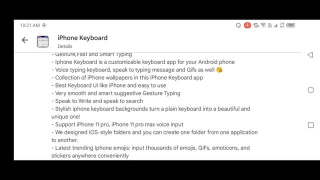 The features and review of iphone keyboard app