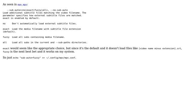 Unix & Linux: Play subtitles automatically with mpv (3 Solutions!!)