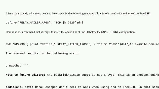 How to correctly escape single quotes in AWK