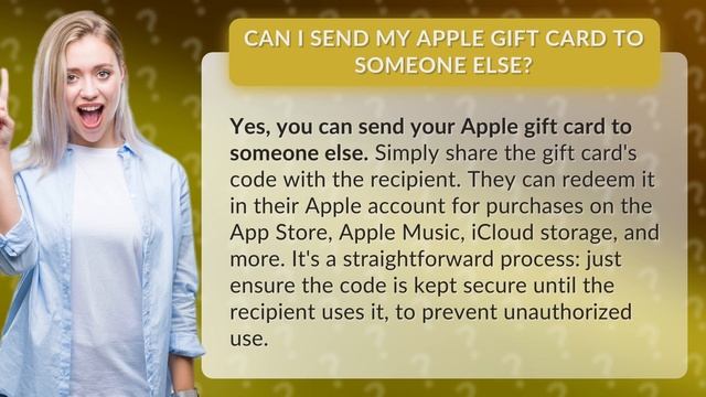 Can I send my Apple gift card to someone else?