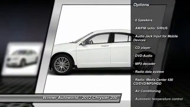 2012 Chrysler 200 Newark DE 200711P
