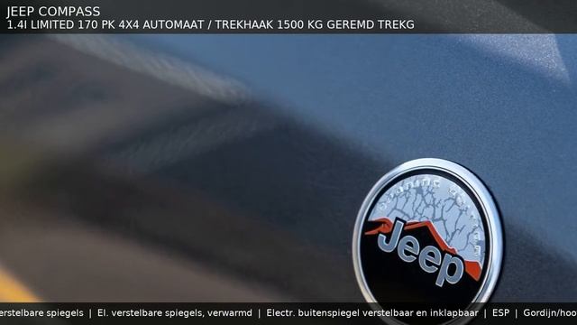 JEEP COMPASS - 1.4i LIMITED 170 PK 4X4 Automaat / Trekhaak 1500 KG geremd Trekg
