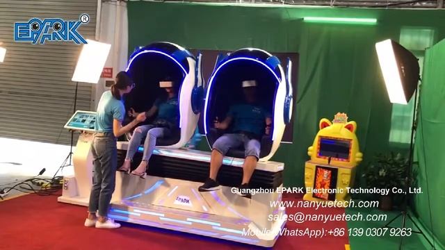 EPARK 9D Vr Platform With 2 Seats 9D Virtual Reality Amusement Equipment Vr Simulator Games