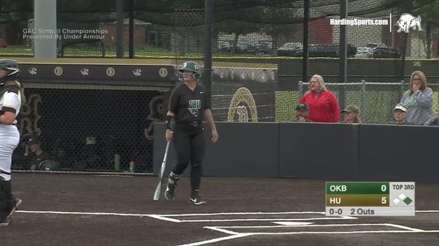 2021 Harding Softball Highlights vs. Oklahoma Baptist - GAC Tournament.mp4