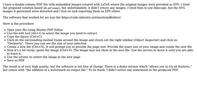Ubuntu: Extracting embedded images from a PDF
