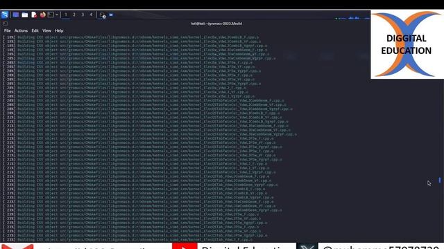 How gromacs installed in kali linux
