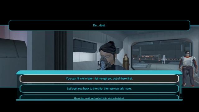 Star Wars KOTOR II The Sith Lords - Telos Polar Plateau (Dark side Gameplay)