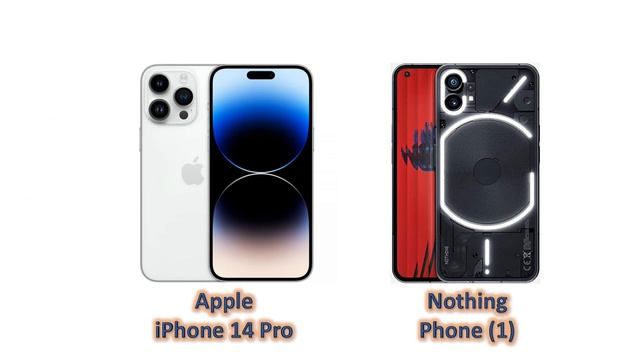 IPhone 14 Pro *vs* Nothing Phone (1)