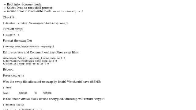 Ubuntu: /dev/mapper/ubuntu--vg-swap_1 is not ready or not present (2 Solutions!!)