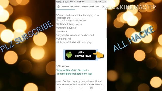 HOW TO DWONLODS MINI MILITIA HACK MOD IN HINDI 2017