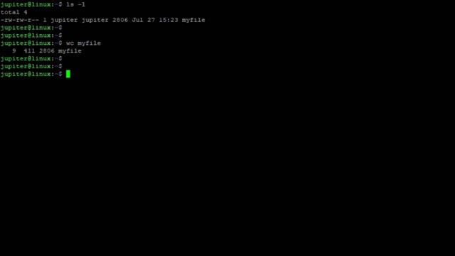 The Linux wc command