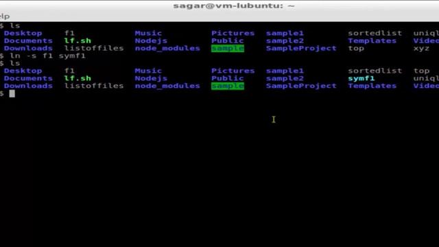 How to create a symbolic link to file in Lubuntu