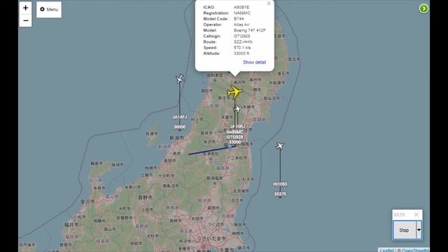 Virtual Radar Server mobile version movie