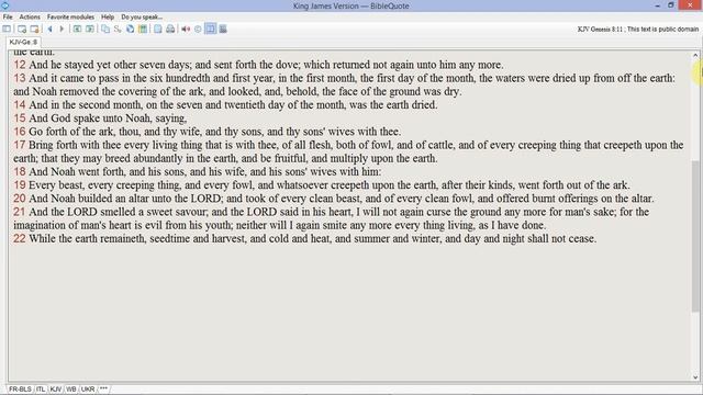 Bible Readings 0008: Genesis 8