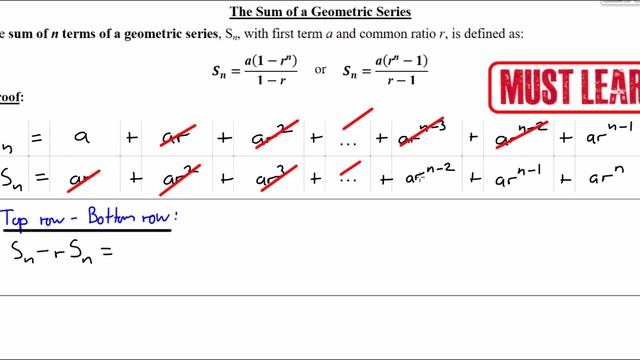 Year 13/A2 Pure Chapter 3.4 (Sequences and Series)