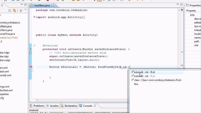 Android Tutorial & Lessons 10: Introduction to the BUTTON!!