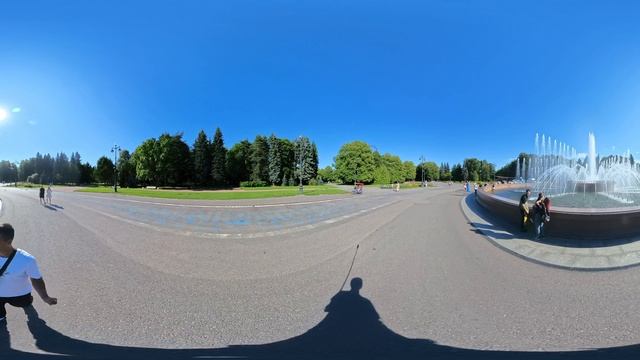 4к видео 360 панорама Приморский парк Победы центральная площадь