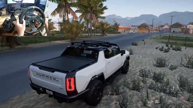 Forza Horizon 5 GMC Hummer Ev Pickup Logitech G29 Gameplay