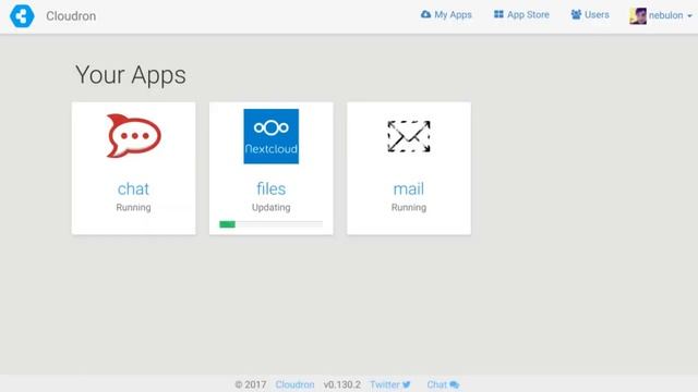 cloudron app update