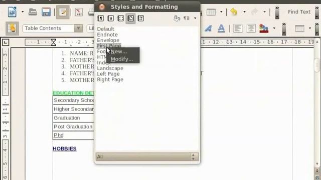 Headers Footers and notes - Kashmiri