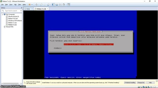 Cara menginstal Linux Debian