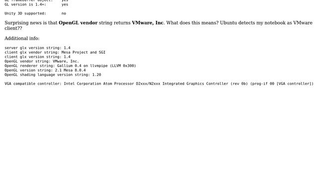 Ubuntu: Ubuntu 12.04 detect notebook driver as vmware