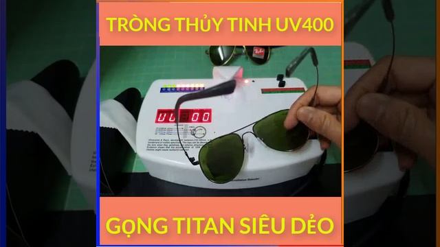 Kính mắt nam nữ gọng thủy tinh càng phân cực chông auv400