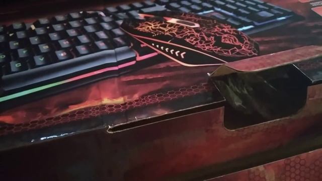 Unboxing keyboard gaming and mouse acetech product