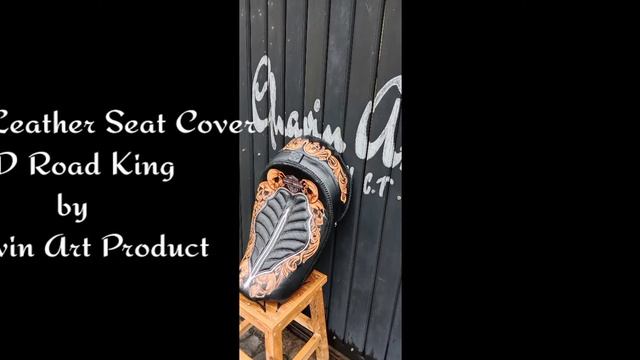 custom leather seat cover by Ghavin art product... send your design idea and i will make it😊