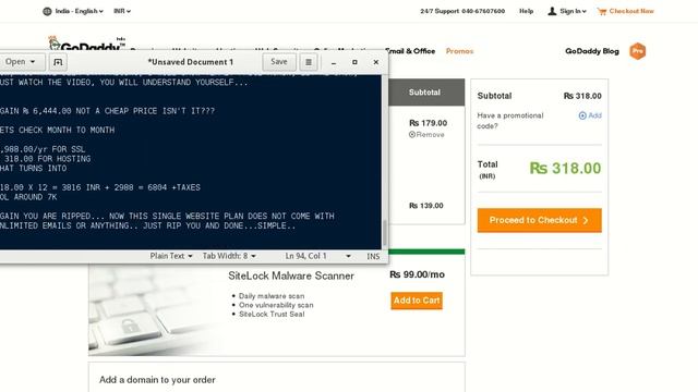 Godaddy rip off report linux web hosting plans india