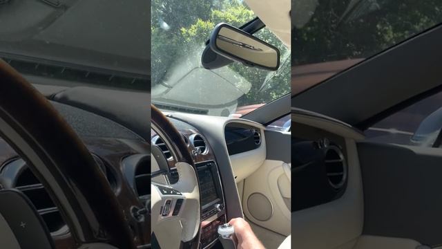 Water/ cup test in the Bentley  Continental W12