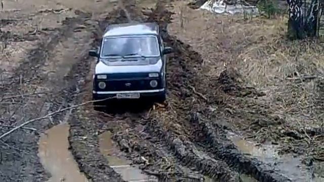 Нива vs грязь