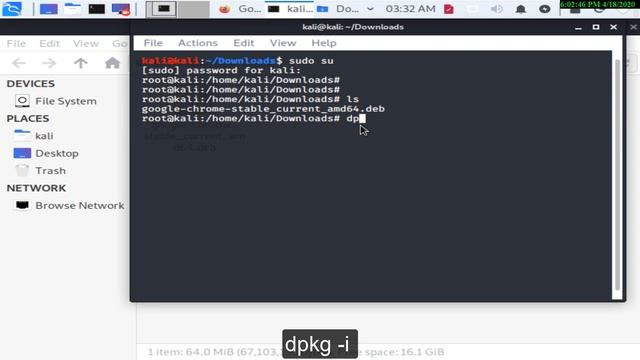 How to download Google Chrome in Kali Linux ?